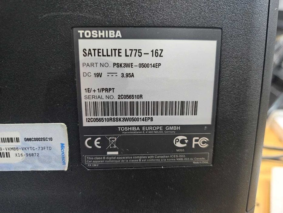 Portatil I5 - Toshiba Sateliite L755 - 17 polegadas