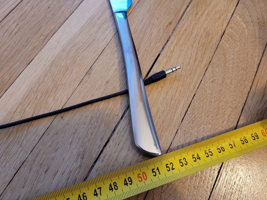 Słuchawki przewodowe czarne Samsung krótki kabel powystawowe