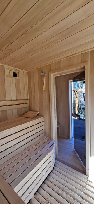 Sauna ogrodowa z przebieralnią "Mazuria"