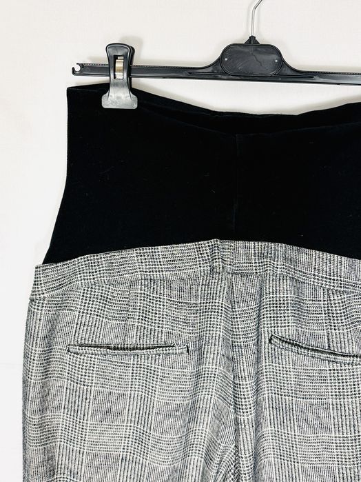 Spodnie ciążowe w kratkę M 38