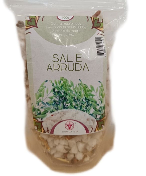 Sal e Arruda (400g) - Poderoso Descarrego e Proteção Contra Inveja