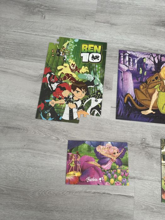 Puzzle Scooby Doo, puzzle Ben 10, puzzle dla dzieci, puzzle barbie