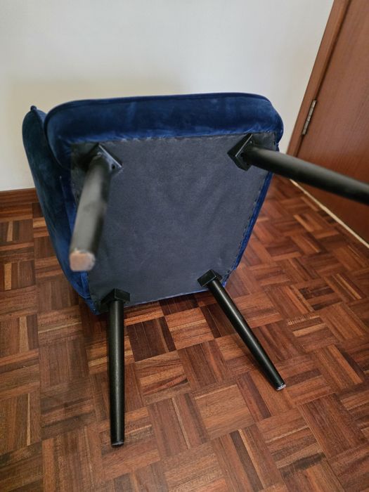 Cadeirão Azulão Veludo (como Novo)