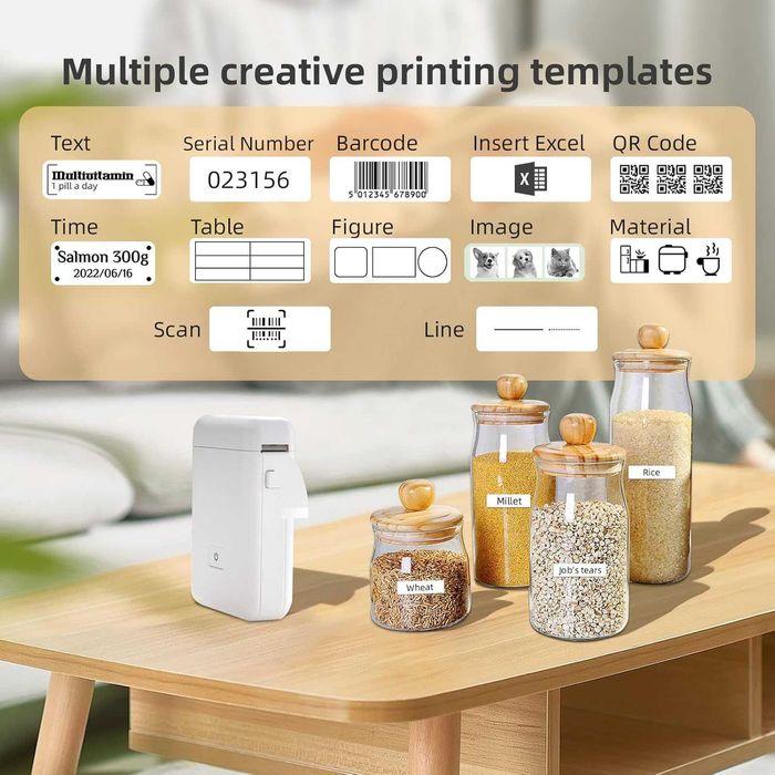Drukarka etykiet Vretti HP2 bluetooth biała termiczna etykietnica