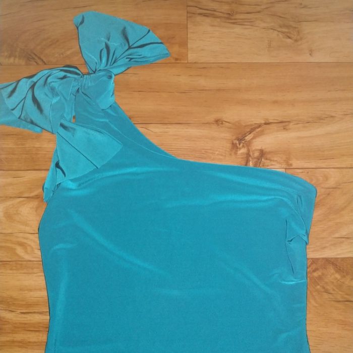 Платье стрейч бирюзовое размер s