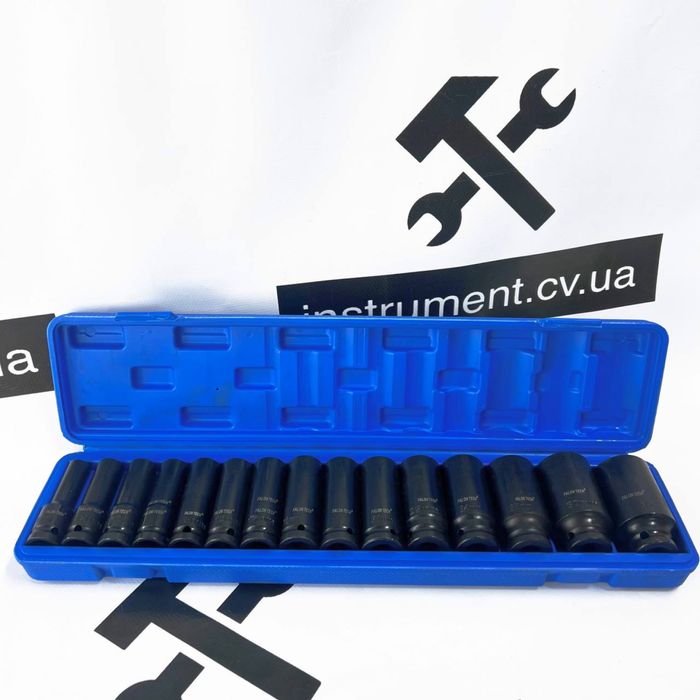 Набір високих ударних головок 1/2 10-32мм 15од. В кейсі Falontech