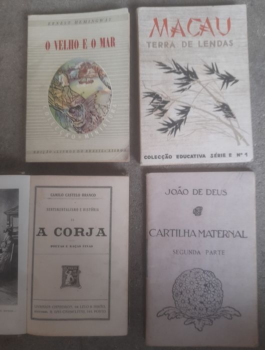 Livros antigos variados de literatura