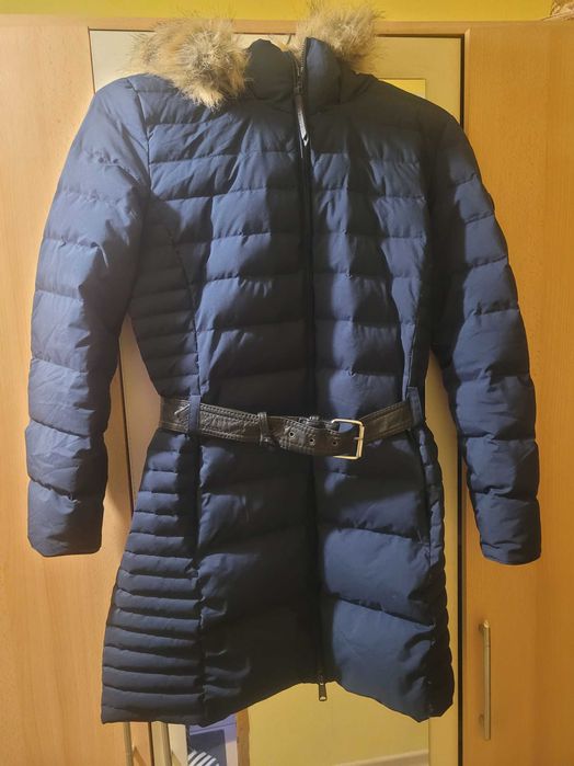 uper ciepła kurtka gęsi puch Timberland Quilted  Long r. M super stan