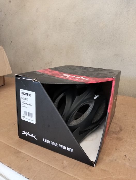 Capacete Spiuk Rhombus preto mate