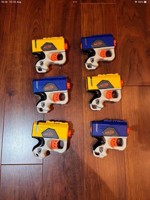 6 armas nerf em ótima condição
