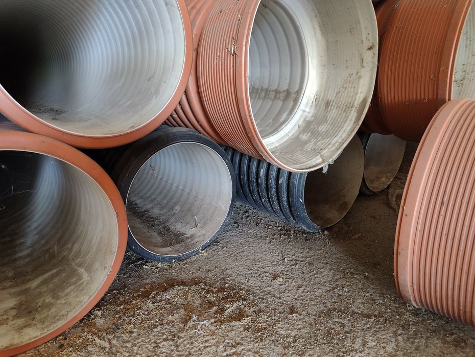 Труба гофрированная D 400мм / 481мм, длина 6 метров, канализационная,