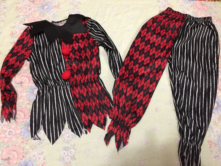 Костюм Клоун Шут Харли Квин Шут Арлекин на Новый год