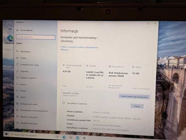 Notebook Dell E5530, 4GB, 120GB, Windows 10