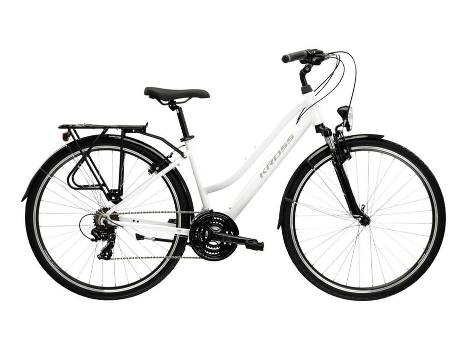 Rower Kross Trans 1.0 Biały koła 28" rama 19"