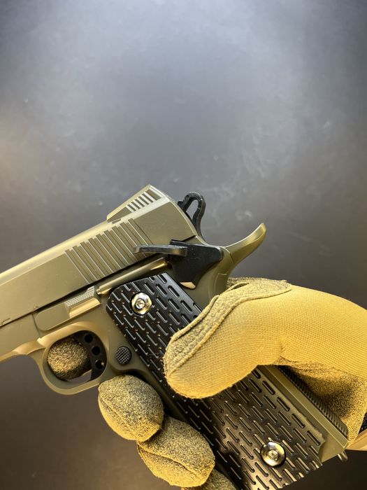 Металевий пістолет Kimber Warrior - модель V13 tan (іграшка)