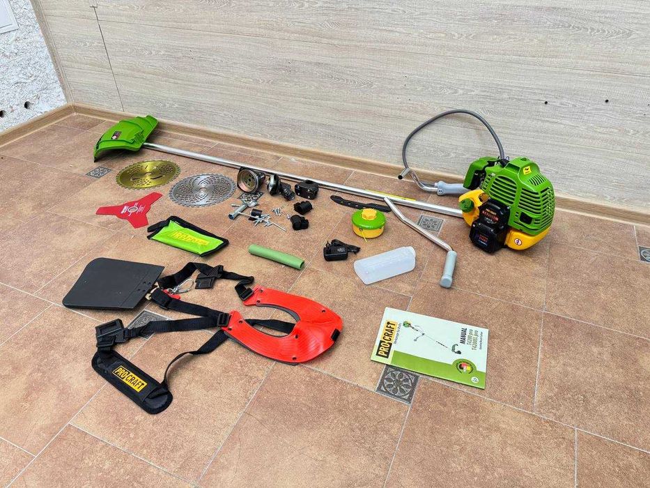 Бензинова Коса Procraft  Бензокоса з електро стартером +3 диска +леска