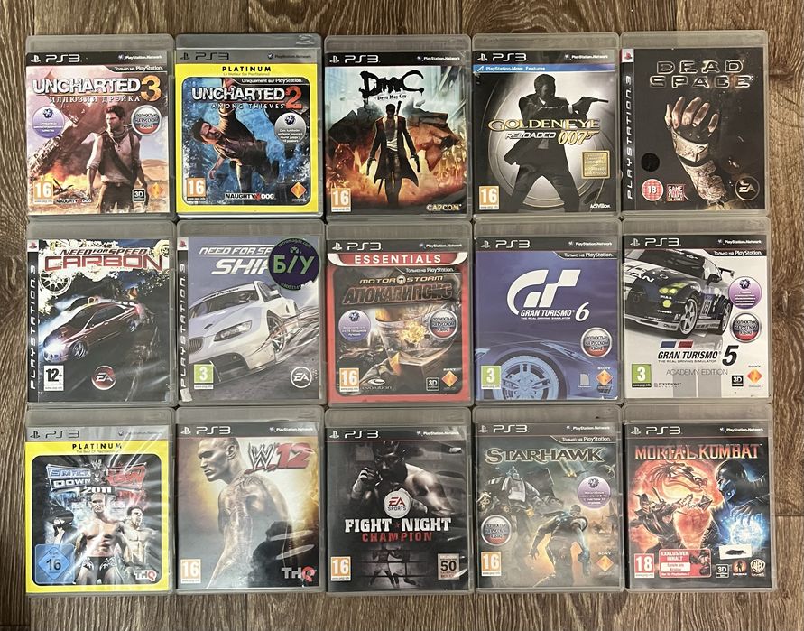 Диски Sony playstation 3 ps3 лицензия, игры.