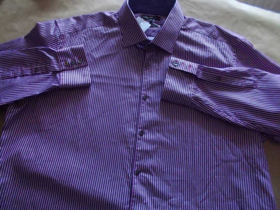 4XL AUTOGRAPH LUXURY Designerska,  Ekskluzywna Koszula Męska 4XL 46 UK