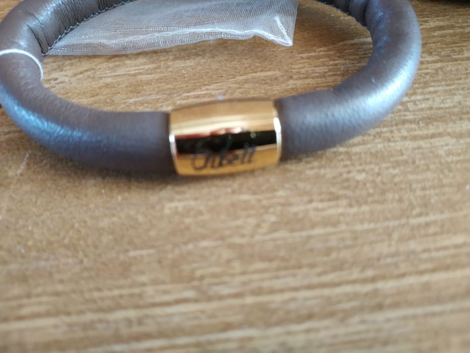 Rezerwacja dla Renaty Bransoletka JB Bukowscy skóra stal nowa pudełecz