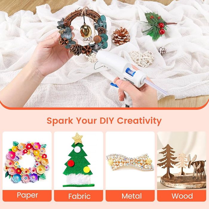 Pistolet Do Klejenia Na Gorąco + 60 wkładów