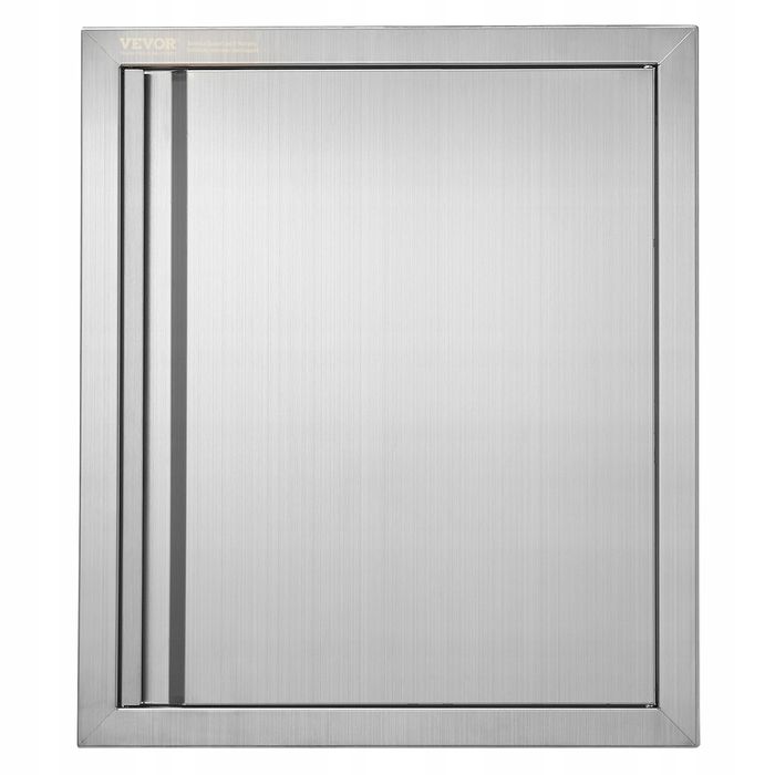 Drzwi dostępowe do grilla VEVOR 457X533MM stal nierdzewna pojedyncze
