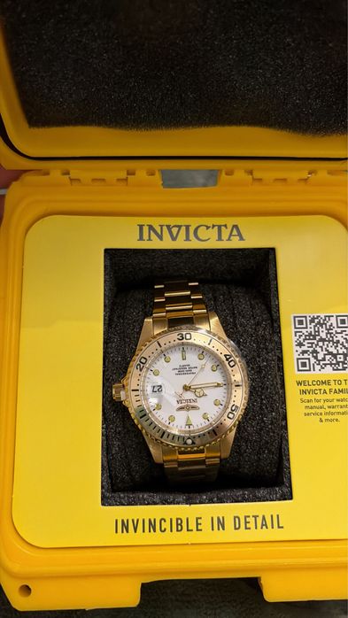Invicta dourado original novo