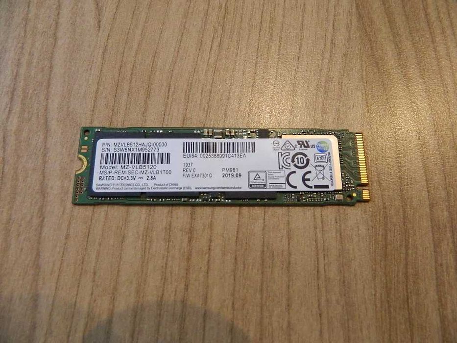 Dysk Samsung 512GB NVMe