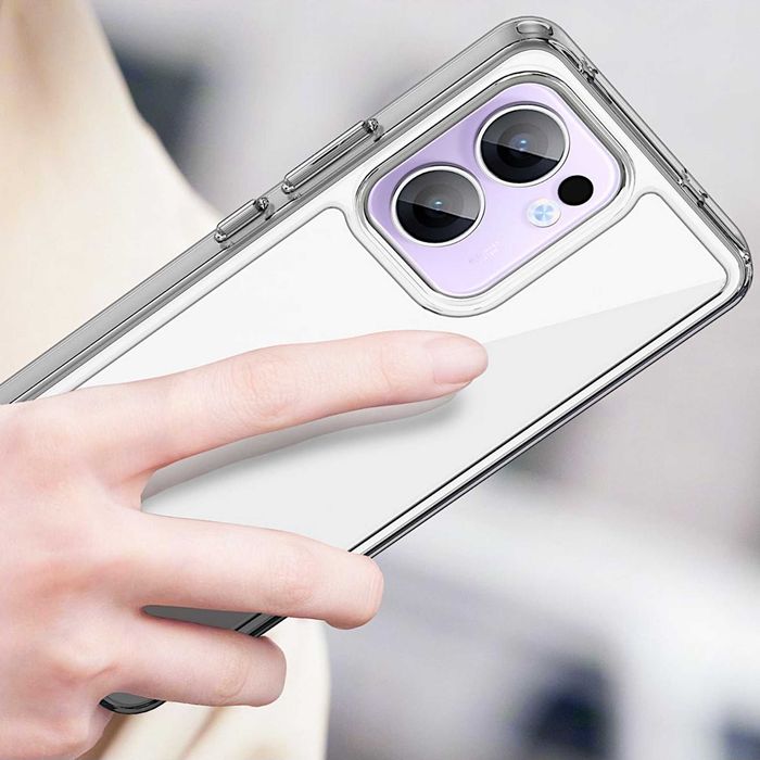 Etui ELEVATE HEXAGON do Oppo Reno 13 F - Clear