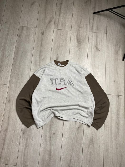 Вінтажний світшот nike usa 90s, розмір m-l