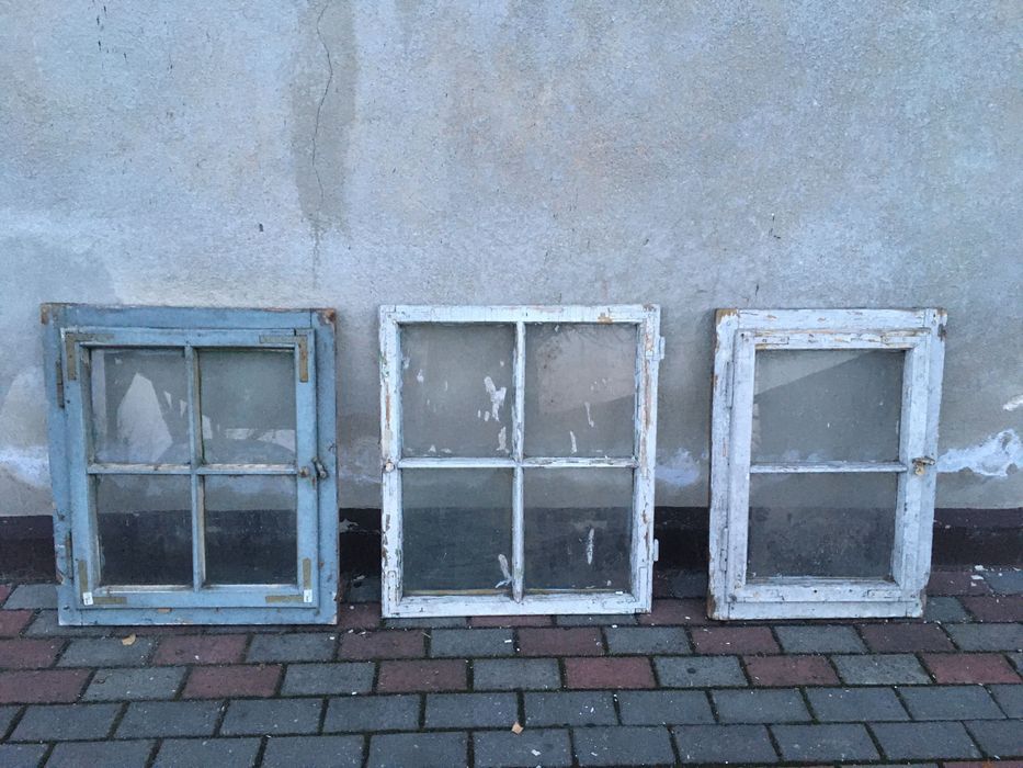 Drewniana rama okienna boho retro prowansalski home