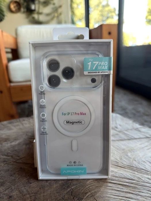 Capa / Case Premium - Apple Iphone 17 Pro Max - Transparente com MagSa