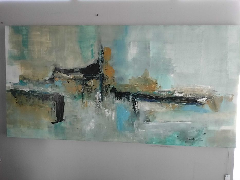 Tela pintada á mão 120x140 cm
