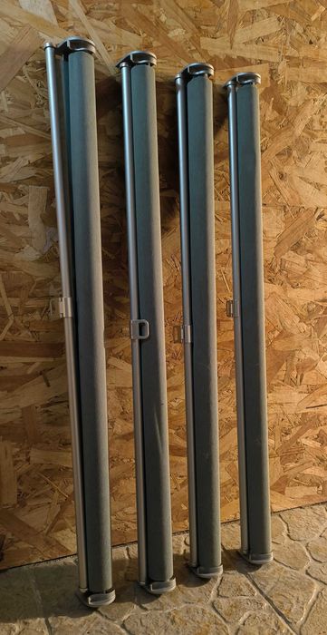 Conjunto de 4 Estores de Correr IKEA, SKOGSKLÖVER, cinza, 80x195 cm