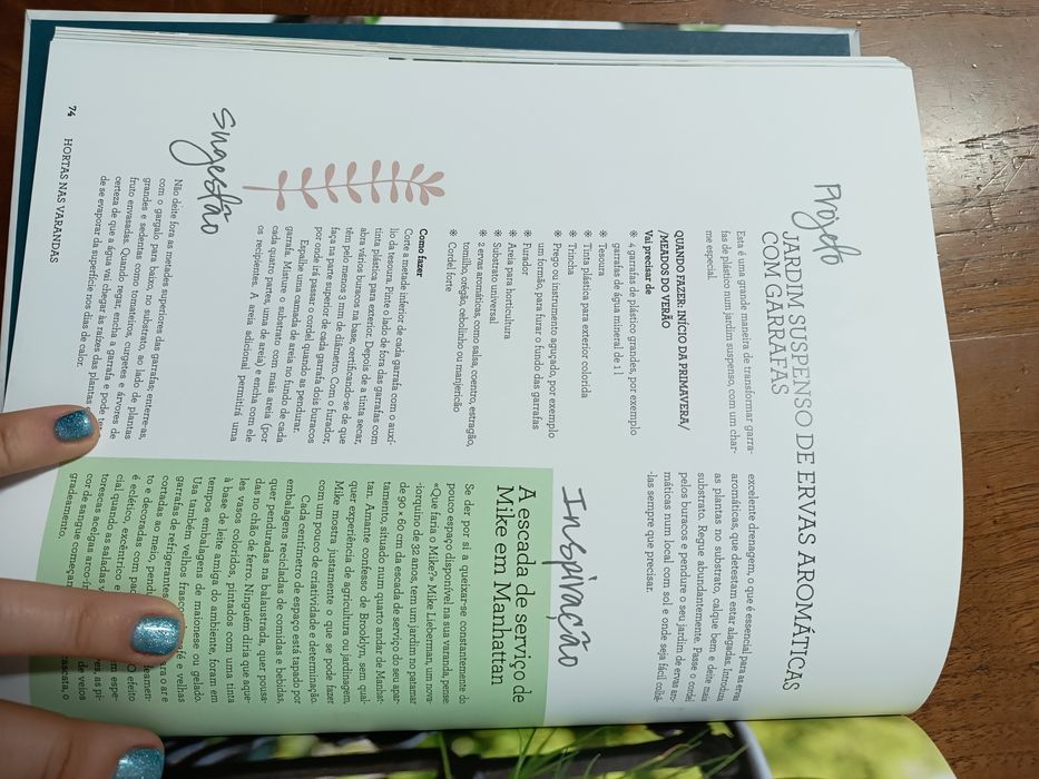 Horta nas Varandas e Faça a sua horta biológica (2 livros)