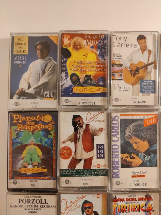 15 casettes originais + 22 casettes de surpresa