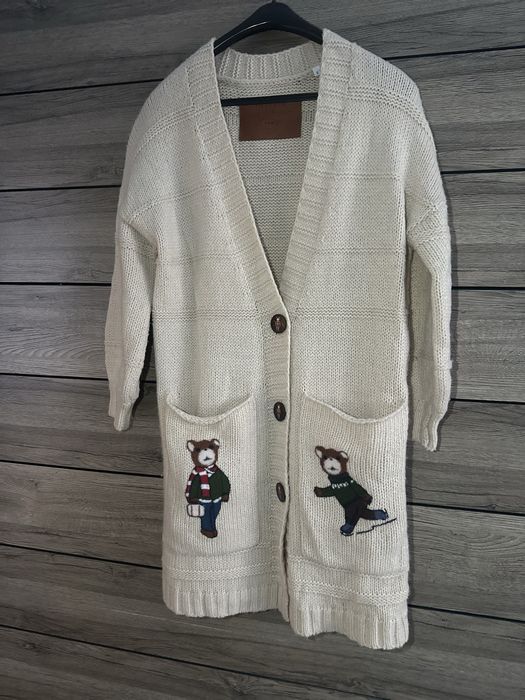 Tatuum mis uszatek sweterek kardigan Welniany sweter