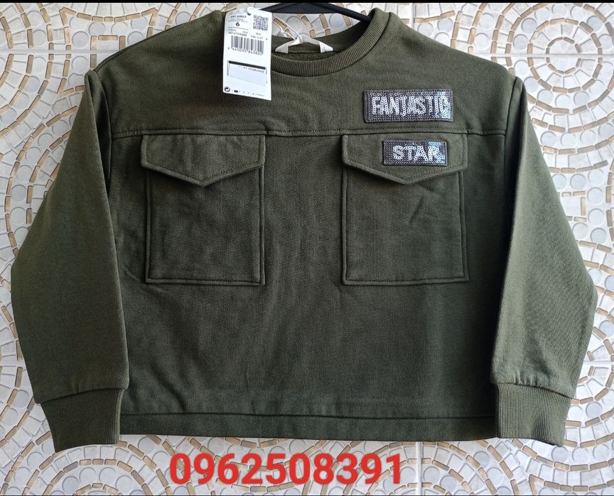 Толстовка бавовняна для дівчаток бренд МANGO