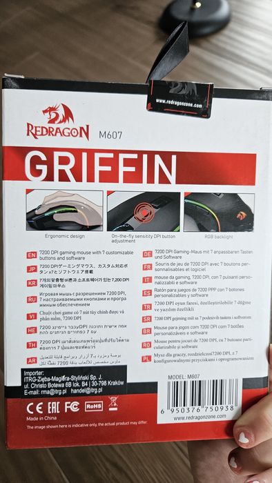 Myszka Gamingowa Reddragon Griffin