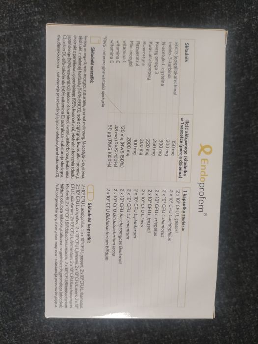 Suplement endoprofem 29 saszetek i kapsułek