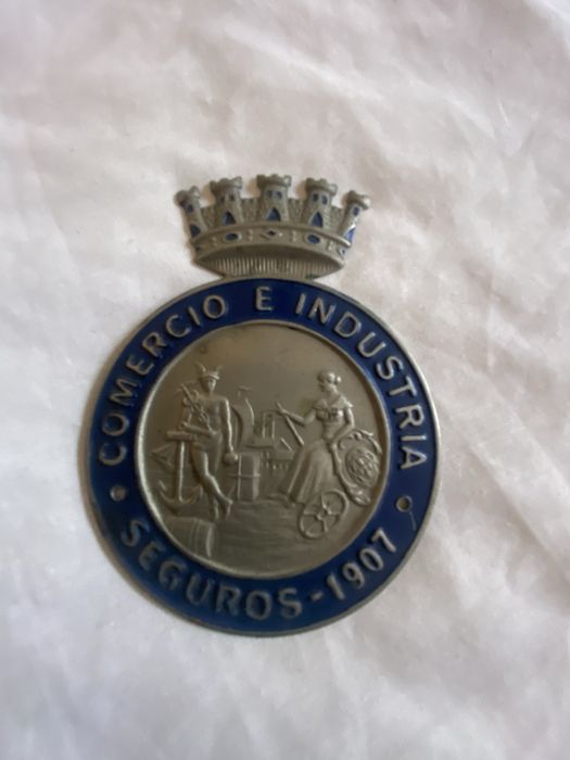 Placa de seguros comercio e industria 1907