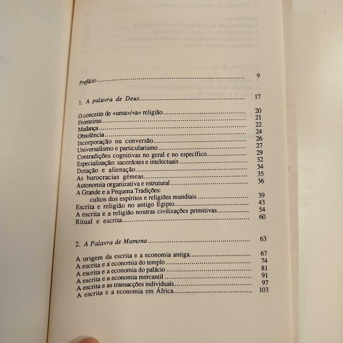 A Lógica da Escrita e a Organização da Sociedade - Jack Goody