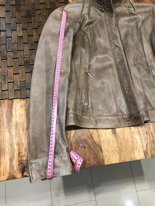 Kurtka skórzana . Żakiet skórzany . Donna D rozmiar 40