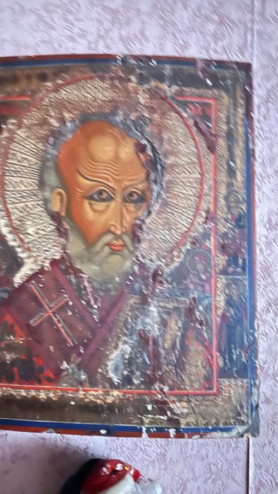 Икона “Святитель Николай Чудотворец с житием”