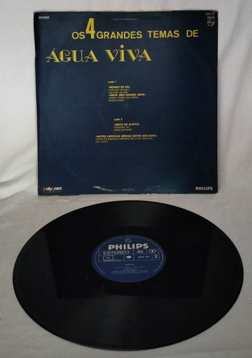 Disco Vinil - Os 4 Grandes Temas Água Viva
