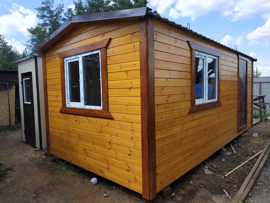 Будинки деревяні каркасні Садові Дачні Битовки Вагончики