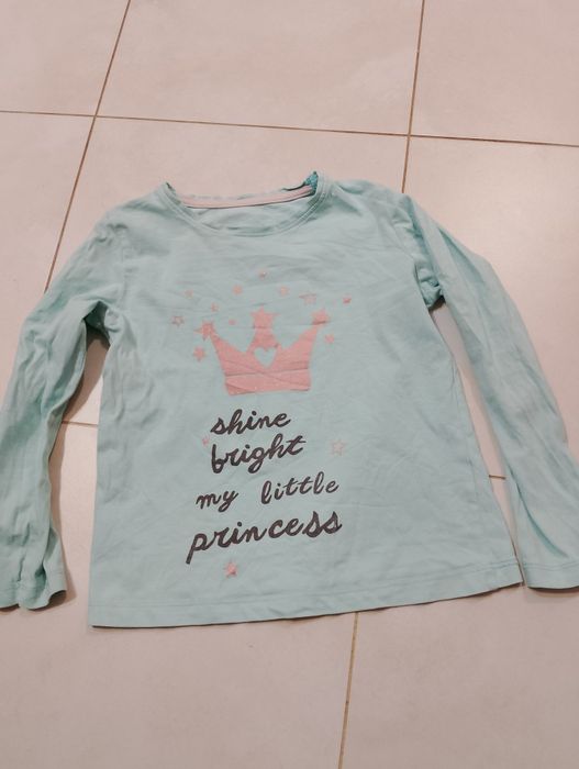 T-shirt dziewczęcy na długi rękaw