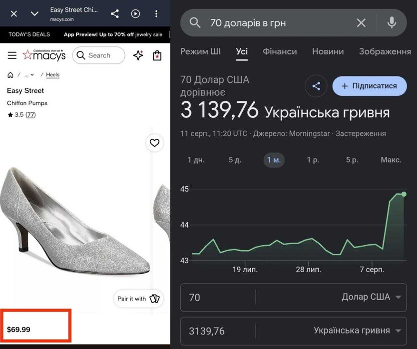 Срібні весільні туфлі з глітером розмір 40 устілка 26 см