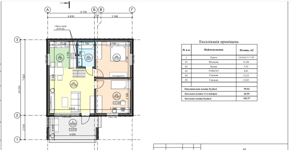 Будинок 102 м² з ремонтом від Stone House