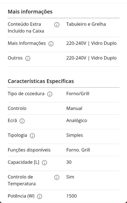 Mini-forno elétrico