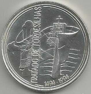 Portugal 1000 escudos 1994 Os 500 anos do Tratado de Tordesilhas